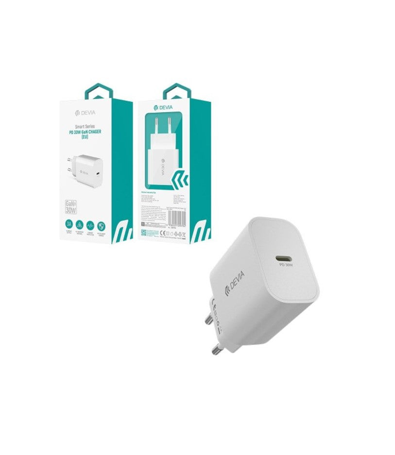 Carregador 1 USB-TipoC PD 30W DEVIA