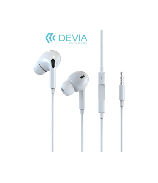 Auricular Com Fio In Ear Jack 3.5mm DEVIA