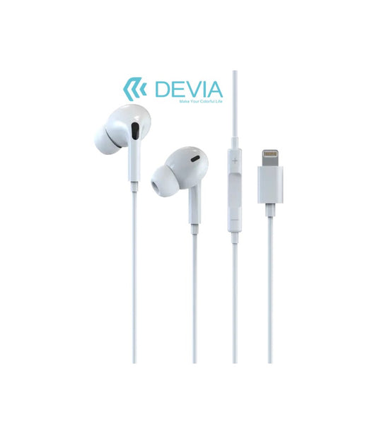 Auricular Com Fio In Ear Lightning DEVIA